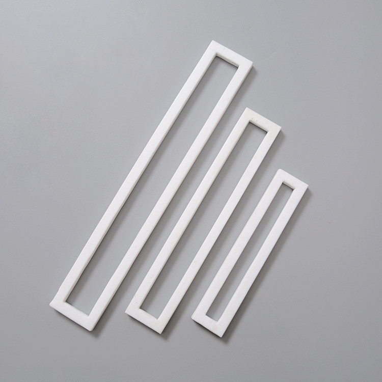 PTFE Gasket Packed Gasket White Transparent Interface Gasket Rectangular Gasket