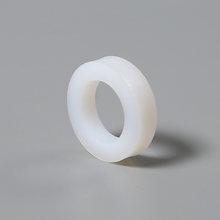 RPTFE white nylon gasket/tetrafluorine flange gasket customized meson insulating plastic film tetrafluorine gasket nylon flat pad manufacturers